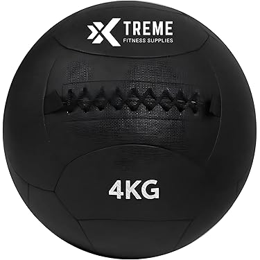 MATCHU - Slam Ball - Beschikbaar in 3, 6, 9 en 12 KG - Rubber - Zwart (Zwart - 3 KG