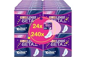 Lines Seta Ultra Notte, 24 confezioni Da 10 Assorbenti, 240 Assorbenti