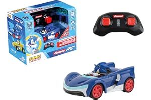Carrera RC Sonic 370430022 - Team Sonic Racing Mini RC - Sonic With Precise 2.4GHz Control - 1:43 Scale - Up To 5 Kmh - Ready-To-Run, Suitable For Ages 6 Years+