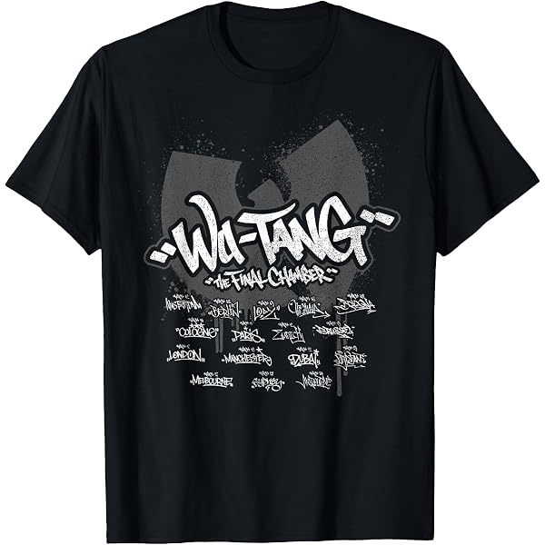 Wu-Tang Clan Final Chamber Tour T-Shirt, Black Concert Tee with