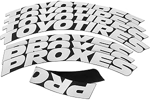 A/A Autocollants 3D pour pneus de voiture, autocollants universels pour pneus de voiture (taille A : TOYOTIRES PROXES)