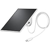 GALAYOU Panneau Solaire Camera Exterieur - 3W Panneau Solaire pour Camera Surveillance WiFi Exterieure sans Fil Batterie & po