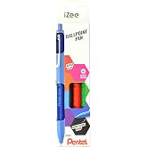 Pentel 1.0 mm Yağ Bazlı Mekanizmalı Roller Kalem - iZEE - 4'l&uuml; Blister (A-B-C-D)