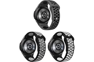 SimpleThings Correa deportiva de silicona para Galaxy Watch 7/6/5/4 40 mm 44 mm pulsera no gap para Samsung Galaxy Watch 6 4 Classic/5 Pro 45 mm banda hombre mujer