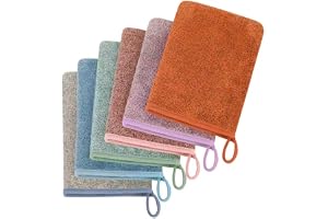 COZYMIRE Tvättlappar bomull tvätthandske set mjuk stark vattenabsorption 15 x 21 cm idealiska tvätthandskar frotté för ansikt