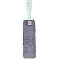 Vigar - Short Microfibre Duster – with Flexible Head – 9 x 3 x 40 cm – Rengo Collection – Removable – Extra Flat Profile – Grey and Turquoise