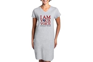 CafePress I Am Your Voice Donald Trump Women's Nightshirt, Soft Long Pajama Shirt, Cotton PJs/Pyjamas