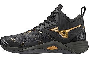 Mizuno - mizuno wave momentum 2 mid nero/oro/grigio - 5059431463804 - 46.5 - black-oyster-gold-iron-gate