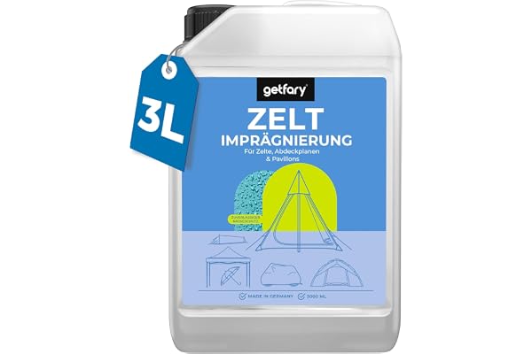 Getfary Spray imperméabilisant pour tentes et tonnelles 3L - Imprégnation Premium à vaporiser pour l'extérieur