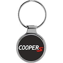 Portachiavi A Forma Di Ala Per Mini Cooper - Lega Cromata Lucida | Compatibile Tutti Modelli