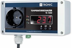 H-Tronic 4485 1 11 44 85 TS 1000 Temperaturschalter-55-850 °C 3000W, Weiß, Blau, Schwarz