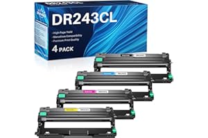 INK4U Tambour DR243CL Compatible pour Brother DR243CL DR-243CL Toner pour Brother DCP-L3550CDW DCP-L3510CDW MFC-L3770CD HL-L3230CDW HL-L3270CDW MFC-L3750CDW MFC-L3730CDN (4X Tambour DR-243CL)