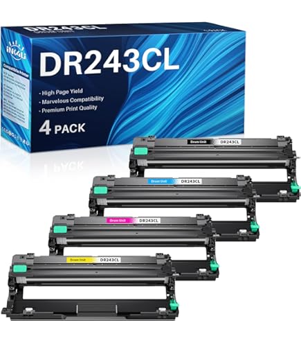 Set De 4 Toners De Marque Colori Adaptés Pour Brother TN-247 Pour DCP L3510cdw Dcp L3517cdw Dcp L3550cdw Hl L3210cw Hl L3230cdw Hl L3270cdw Hl L3280cdw Mfc L3710cw Mfc L3730cdn Mfc L3740cdn0 Mfc L3750