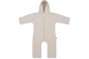 emma & noah Overall Baby, Mitwachsend, Baby Anzug mit Kapuze, Umschlagbare Beine und Ärmel, Wattiert und Gefüttert, Weich und Warm, Ideal für Herbst, Winter und Frühling