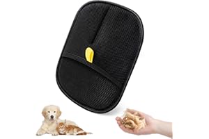 DREAKU Usuwanie sierści zwierząt domowych rękawica dla kotów i psów, antystatyczna szczotka do usuwania sierści zwierząt domowych dwustronne usuwanie sierści kota z futra na łóżku, dywanach, ubraniach i