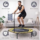 Leyaton Profesyonel 135 cm Delux Tutmalı Step Trambolin, Siyah, &Ccedil;ocuk/Yetişkine Uygun