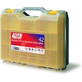 Tayg Power Tool Case No. 42, Green, Transparent, Yellow, 385 x 330 x 130 mm