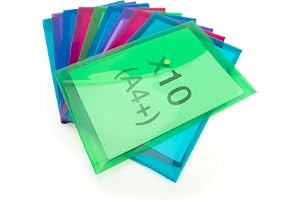 Rapesco 1825 ECO Kuvertmapp, Återvunnen Plast, A4+, 10 Pack