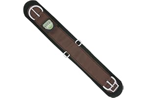 WEAVER EQUINE Weaver Leather Felt Lined Straight Smart Cinch Brown, 26-Inch