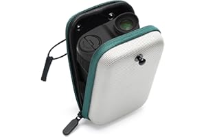 Windspeed Coque rigide pour télémètre de golf avec boucle, pochette universelle pour télémètre de golf, Gris + vert., 14x9.5x4.5cm, Portable