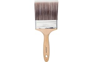 ProDec 4 inch Premier Trade Professional Synthetic Paint Brush for a Smooth Finish Painting with Emulsion, Gloss and Satin Paints on Walls, Ceilings, Wood and Metal, 4" 100mm