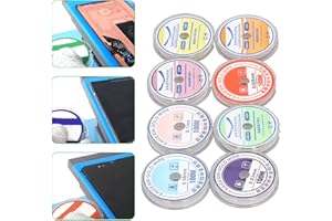 ‎TITA-DONG 8 STÜCKE LCD-Bildschirm-Trenndraht, Verschleißfestigkeit Wolframlegierungsstahl Schneidedraht Bildschirm Reparatur Werkzeug, 0,028 0,03 0,035 0,04 0,05 0,06 0,08 0,1 Mm für Handy-Bildschirme