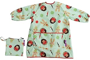 Tidy Tot®™ Bavoir Manches Longues pour Bébé | Tablier Bebe pour Manger Imperméable pour L'alimentation des Bébés et les Tout-Petits | 6 Mois à 4 Ans. DME. Sac de Voyage Inclus.