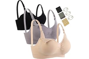 Seitop Still-BH für Damen, nahtlos, 3 Stück