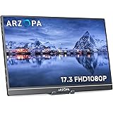 ARZOPA Monitor portatile, monitor portatile da 17,3 pollici, 1920x1080 Full HD, 100% SRGB IPS Monitor mobile esterno con HDMI