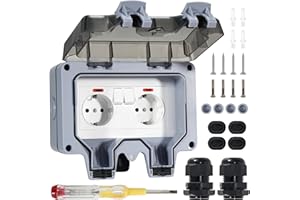 Upgrow Cheerhom Gniazdko, Szary/Biały, ‎16,8 x 10,5 x 0,1 cm; 620 g