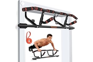 Sportneer Drążek do podciągania do futryny drzwi, Pull Up Bar z różnymi możliwościami chwytu, uniwersalne zastosowanie do większości drzwi