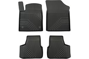 M MOTOS Gumowe dywaniki samochodowe pasują do SEAT Mii 2011-2019 Popraw swój komfort podróży z dywanikiami antypoślizgowymi No.77- Dywaniki samochodowe na każdą pogodę, ochrona przed zabrudzeniami