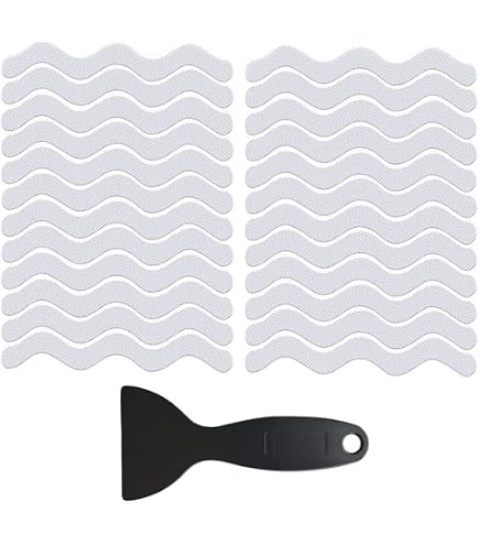 24 Autocollants Antidérapants Lumineux – Fleur Grande & Petite Pour Douche, Escalier, Cuisine