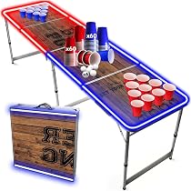 Table Beer Pong Officielle Pliable - 240x60cm, Revêtement étanche, Tournois