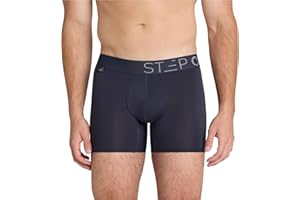 STEP ONE Mens Underwear Trunk Briefs, 1 Pair, Underwear for Men, Moisture Wicking, 3D Pouch + No Ride Up Trunk Briefs for Men