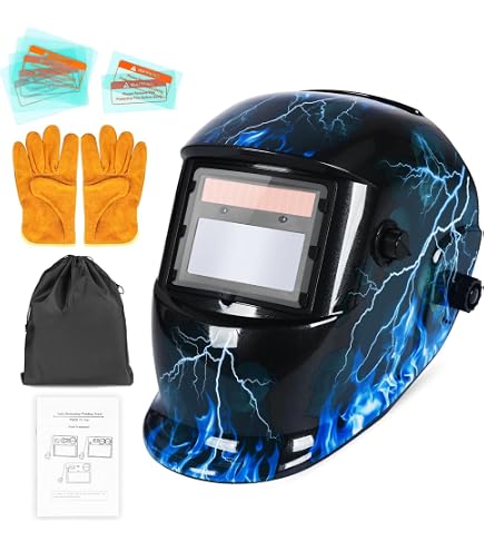 Masque De Soudure Auto-Assombrissant Solaire Nuzamas - Protection Visage Arc TIG MIG, Temps Réponse 0.0002 Ms - 2