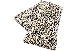 SMUG cuscino termico lavanda | cuscino termico microonde | essenza lavanda | lenitivo e rilassante naturale | dolori muscolari e articolari | allevia emicrania e torcicollo | leopardato