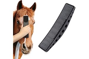 DHinkyoung Horse Massage Comb,6-in-1 Horses Hair Brush,TPR Horse Grooming Brushes, Pet Root Brush for Horses Dogs and Cats Grooming Shedding