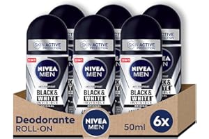 NIVEA MEN Nivea Black & White Invisible Original Dezodorant, 6 x 50 ml