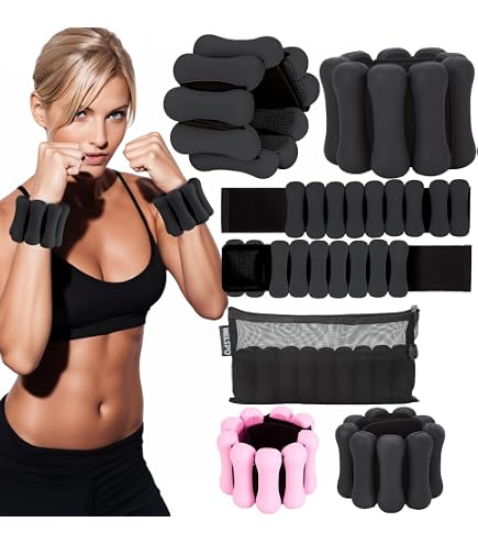 Poids De Poignet/cheville Réglables 0,5-2,3 Kg - Lot De 2 - Pour Fitness, Course, Musculation - Femme/homme