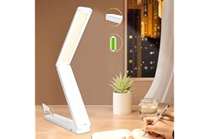 ONEGLOBAL MASLED Lampe de Bureau LED Sans Fil Pliable | Lampe de Table LED Rechargeable avec Commande Tactile et Gradation | Idéal Comme Lampe de Chambre, Lampe de Lecture, Lampe de Travail, Veilleuse etc.