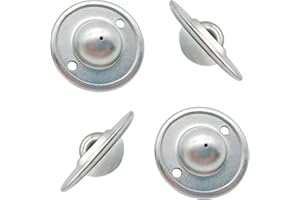 PEZEEU Trasportatore a Sfera Ball Rotelle a Sfera per Mobili - 4Pcs 360° Sfera Portante Cuscinetto a sfera di trasferimento Rullo di Trasporto per Sistemi Di Consegna Bagagliaio Carrello Scorrevoli