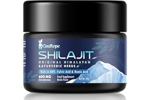GOZITEPE Shilajit Pure Premium Resin, High Potency 600mg Complex Formula with Ayurvedic Herb Blend, 30 Grams for 2 Months Supply