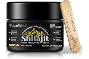 LIFE INNOVATION Shilajit Puro del Himalaya – Resina Natural Premium con Ácido Fúlvico y Minerales – Energía, Vitalidad y Bienestar – 60 g de Auténtica Resina de Shilajit.