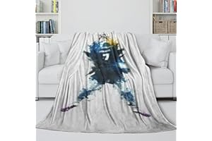 REIPOL Ronaldo Flanell Decke - Fußball Kuschelige Decke Für Bett Sofa Büro Dekor - Geeignet Für Kinder Erwachsene Zu Verwenden - Weihnachten Geburtstag Hochzeit Geschenk 60x80inch(150x200cm)