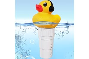 KINGSOM Distributeur Flottant Piscine,Diffuseur Chlore Piscine Automatique,Doseur Chlore Spa avec Forme de Canard Mignon, Grand Capacité Distributeur Chlore Flotteur Chimique pour Piscine Spa -Canard
