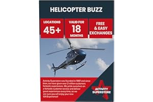 Activity Superstore Helicopter Buzz Experience Day Gift Voucher, Available at 40+ UK Locations Nationwide, Helicopter Rides, Flying Experience, Birthday Gifts