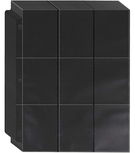 Relota 40 Pagine Raccoglitore Carte Doppia Faccia Con 720 Tasche Buste Per Carte Trasparenti Carte Collezionabili 11 Fori Pagine Album Buste Per Pokemon Carte Basket Calcio Carte Da Gioco