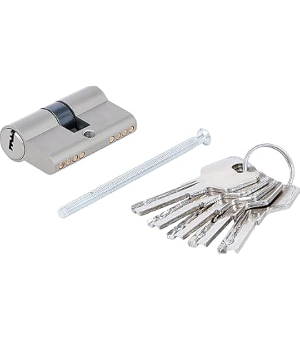 ABUS Korte cilinder TI11 ST 25/25 – deurcilinder voor glazen deuren, metalen deuren en dunne toegangsdeuren – verschillend sluitend, sluitcilinder inclusief 3 sleutels