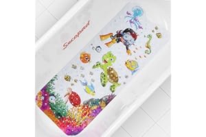 ‎SECOPAD Secopad Original Antirutschmatte Badewanne Baby, 100x40 cm Badewannenmatte rutschfest Kinder, Badematte Kinder Badewanne oder Dusche, 100% BPA frei & Maschinenwaschbar